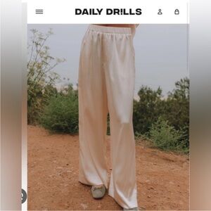 Daily Drills | Silky Resort Pants | Champagne | Like New!